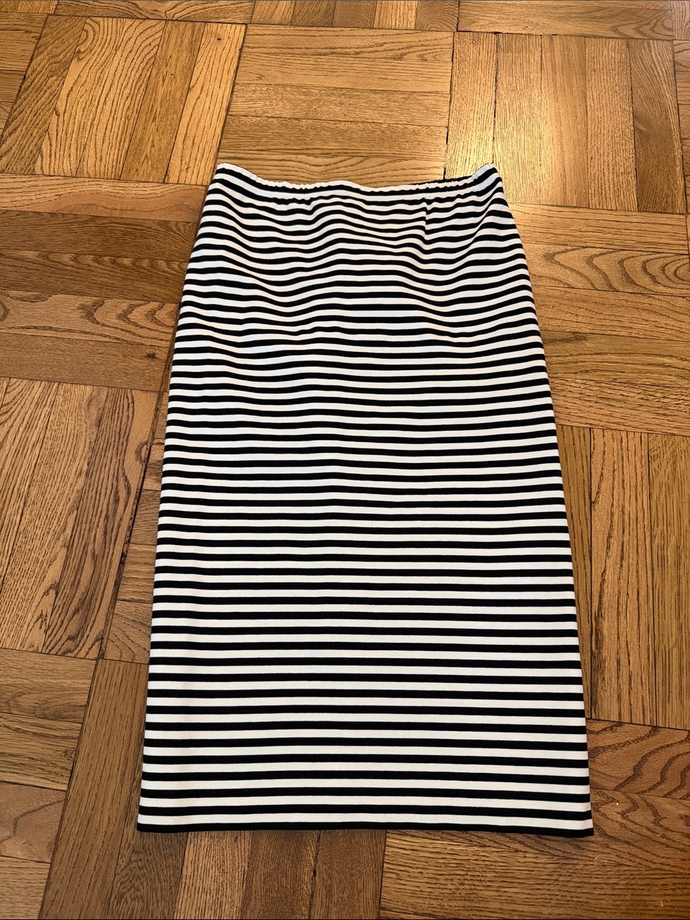 Lafayette 148 New York Black and White Striped Pencil Skirt